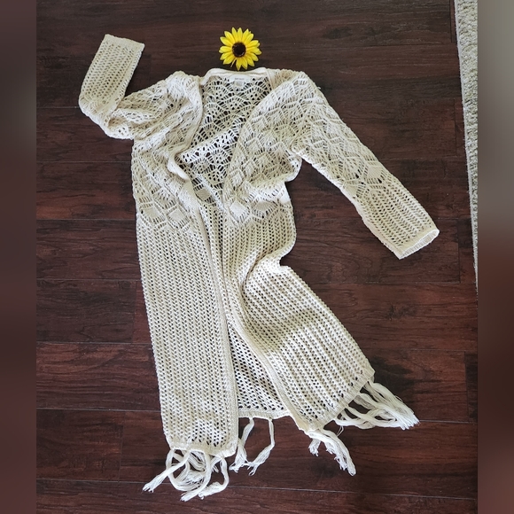 BOHO CROCHET OPEN Cardigan 💕 - Picture 3 of 7